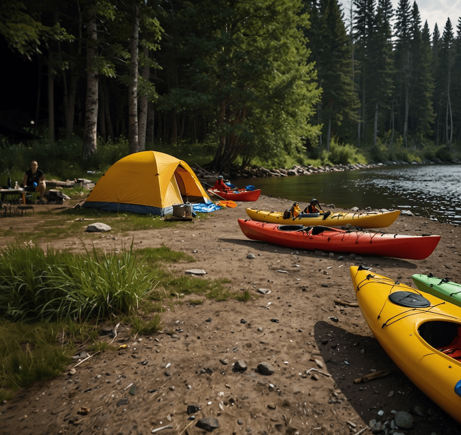 Kayaking camp with camaraderie and learning