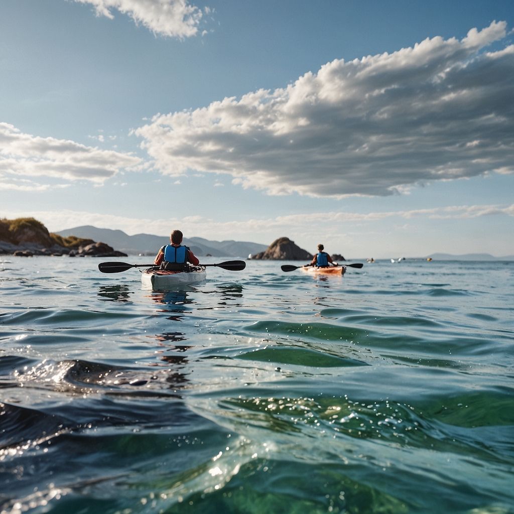 Sea kayaking with adventure and exploration