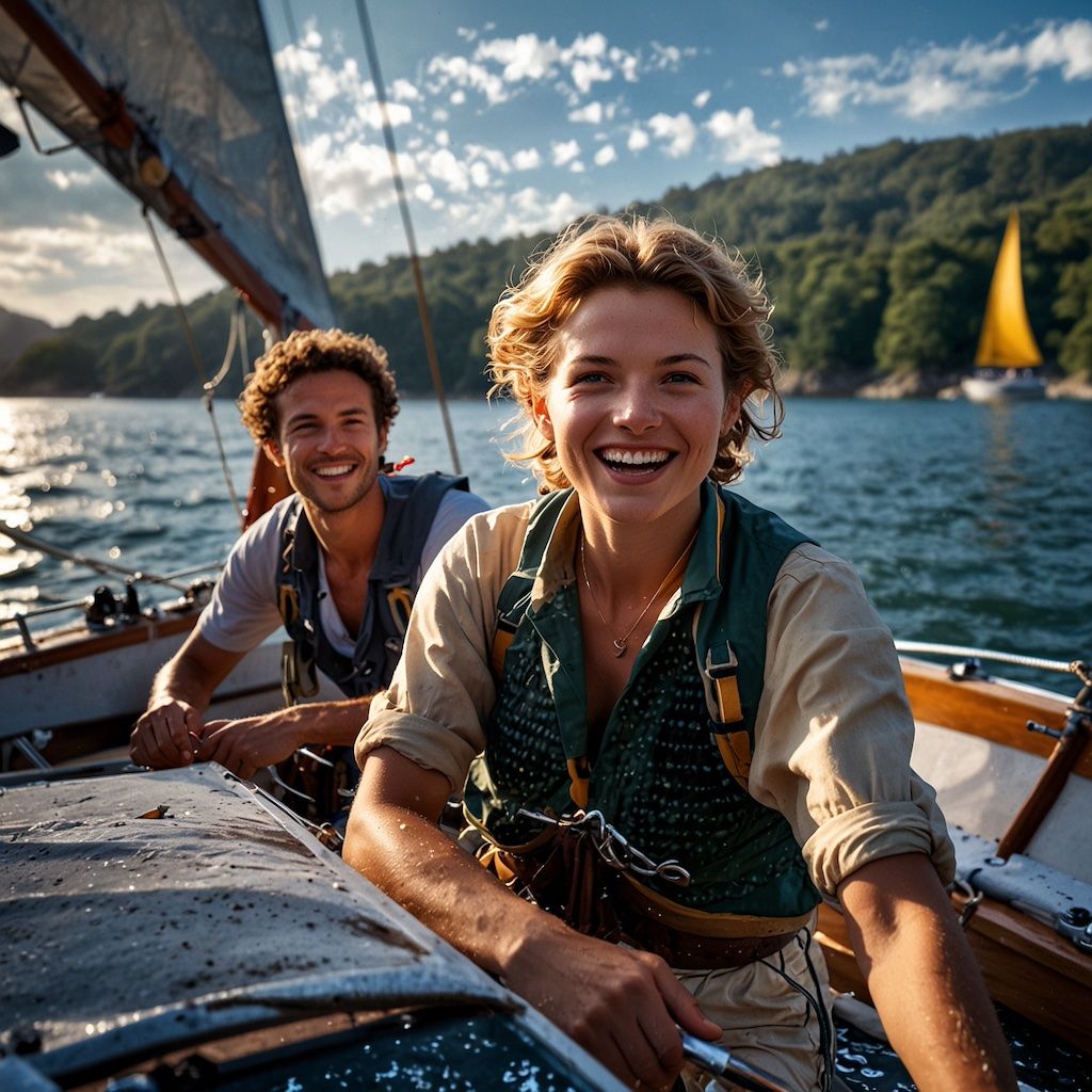 People experiencing an unforgettable sailing trip
