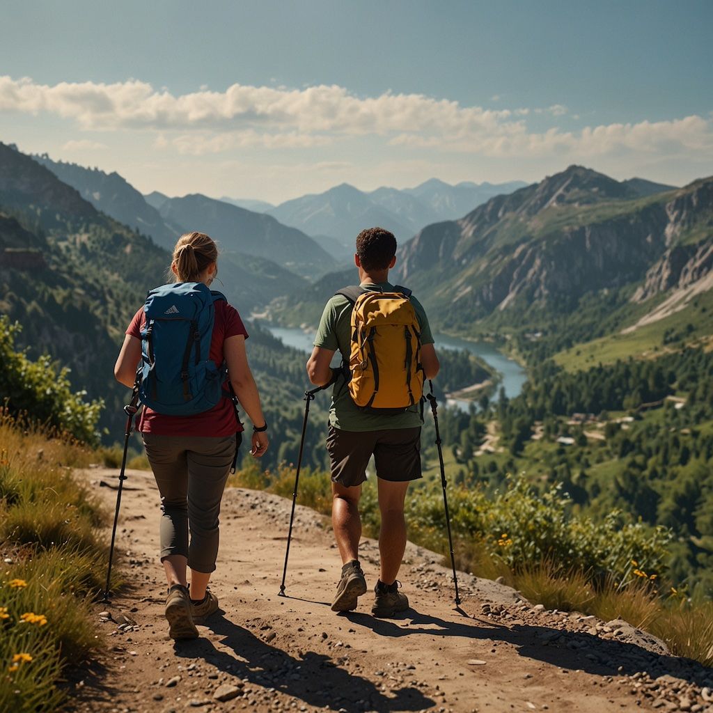 Private hiking lesson with a guide, learning with engagement