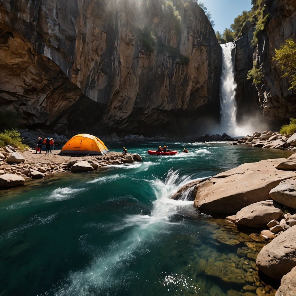 Canyoning camp with camaraderie and excitement