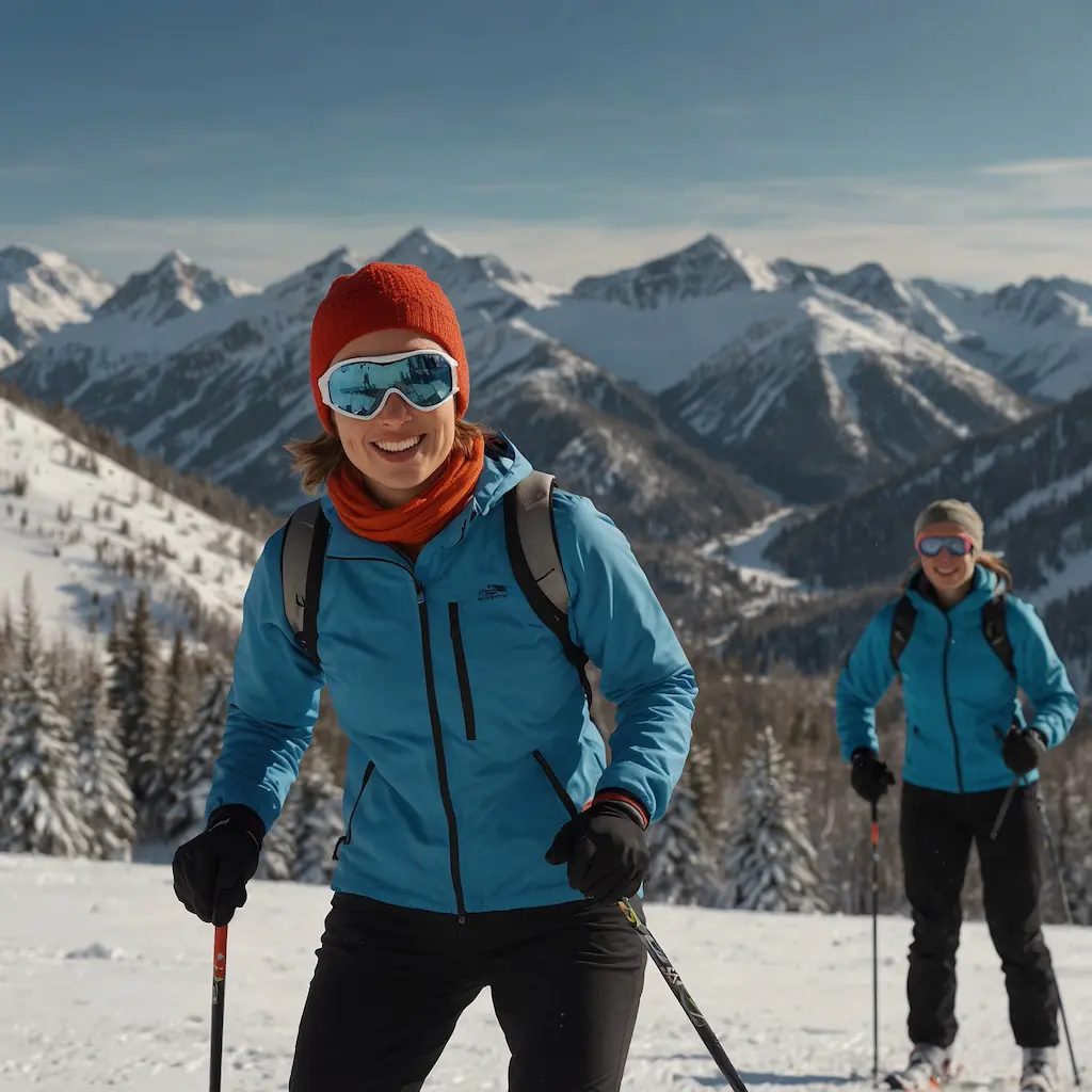 Cross-country skiing trip exploring new cultures and places