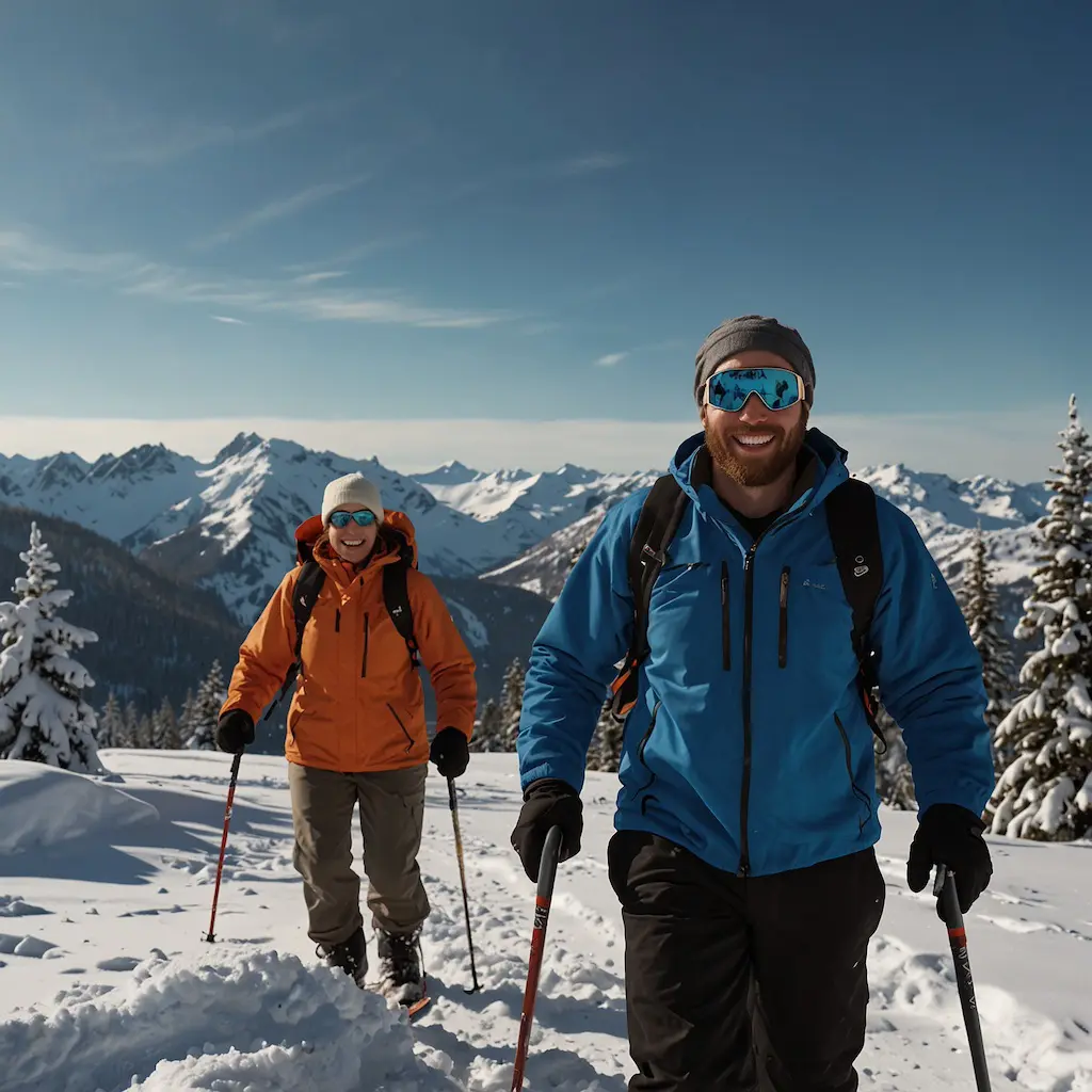 Snowshoeing trip exploring new cultures and places