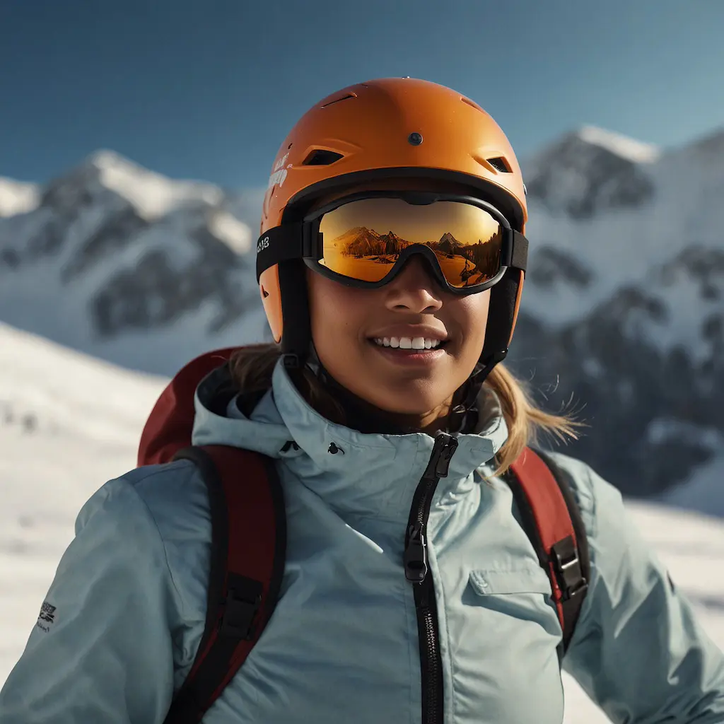 People engaging in technical skiing with focus and excitement