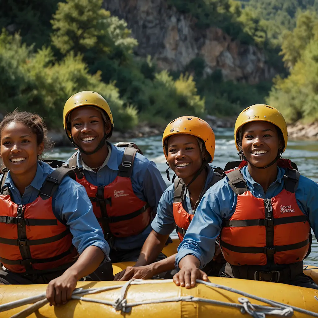 Rafting trip exploring new cultures and places