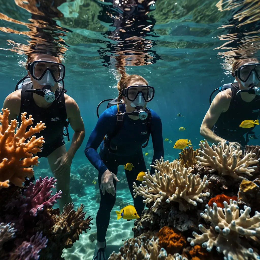 Guided snorkeling tour through breathtaking underwater landscapes