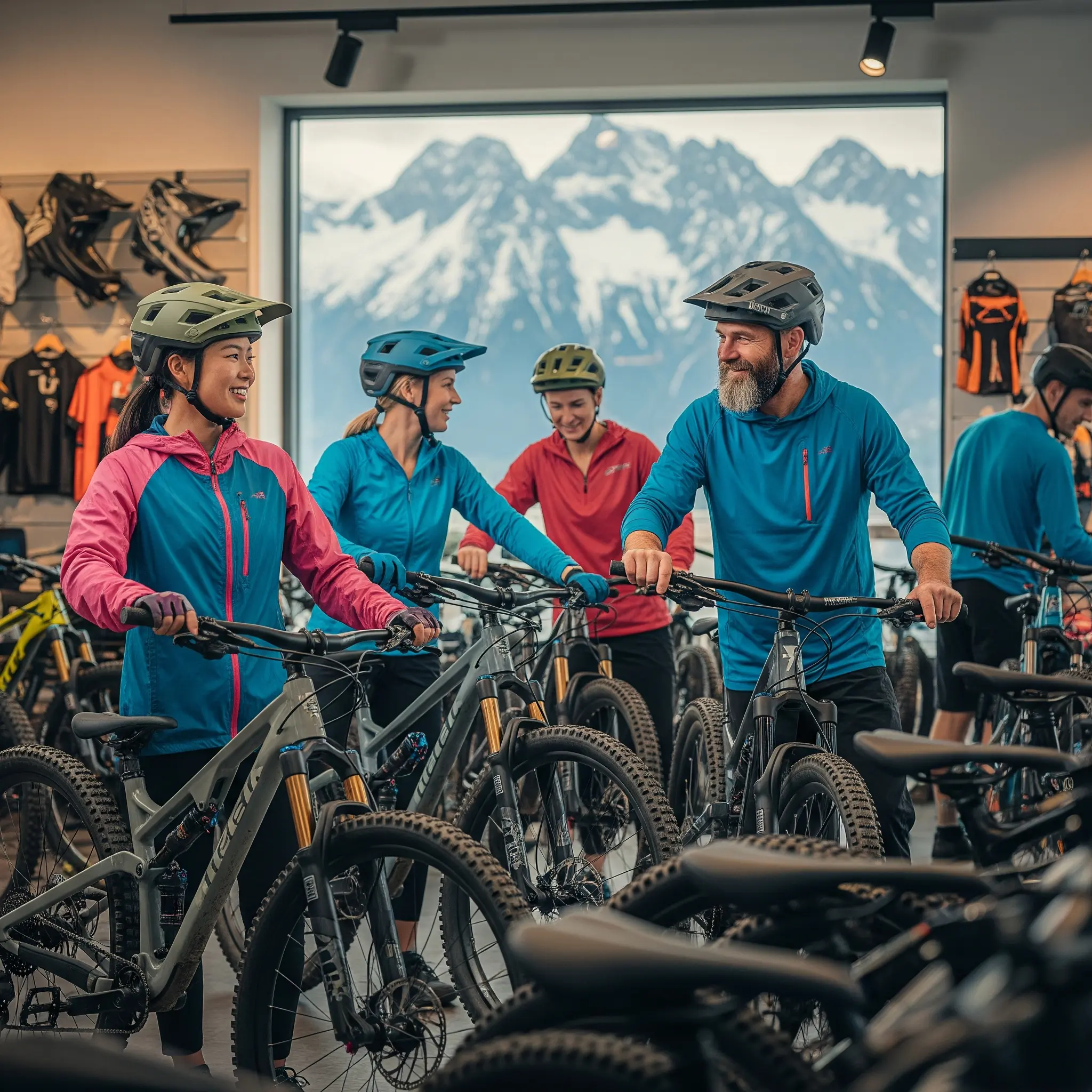 Hochwertige Mountainbike-Ausrüstung zum Verleih