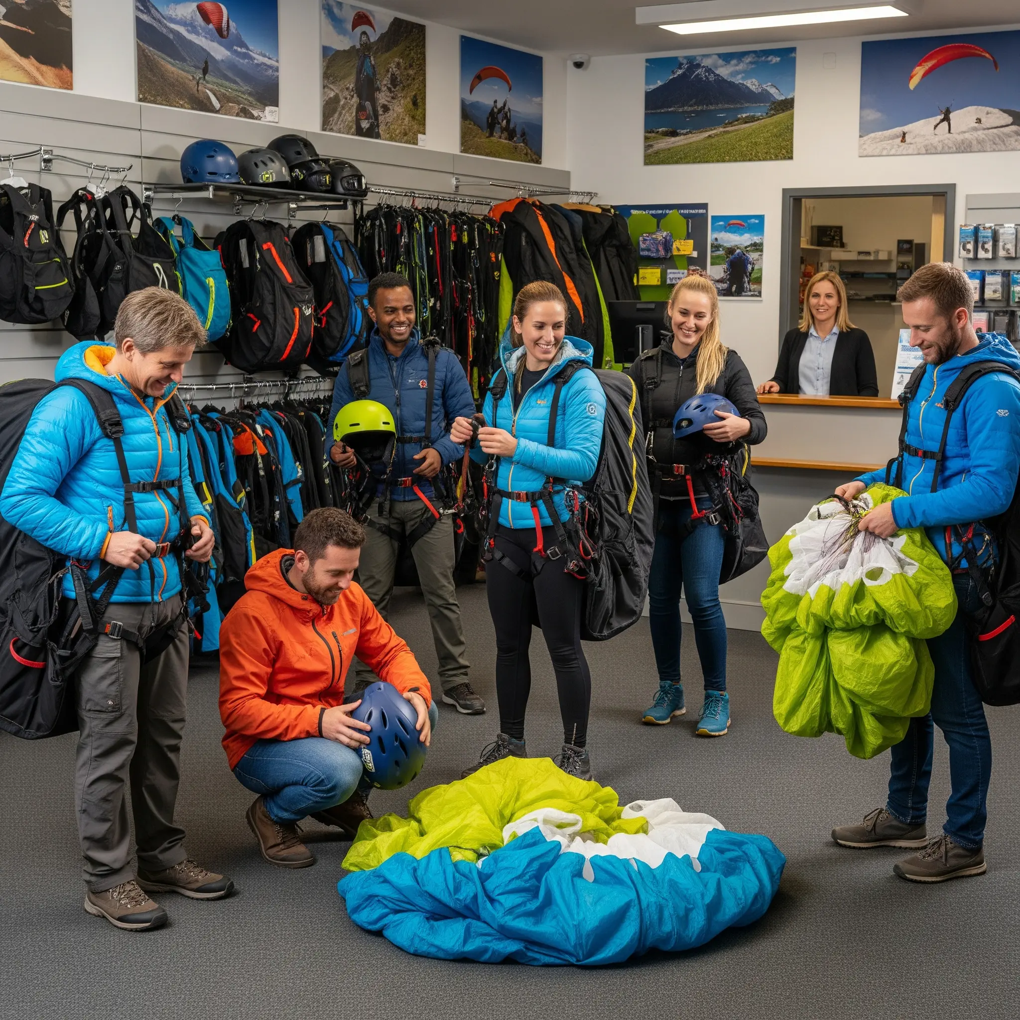 High-quality paragliding equipment rental