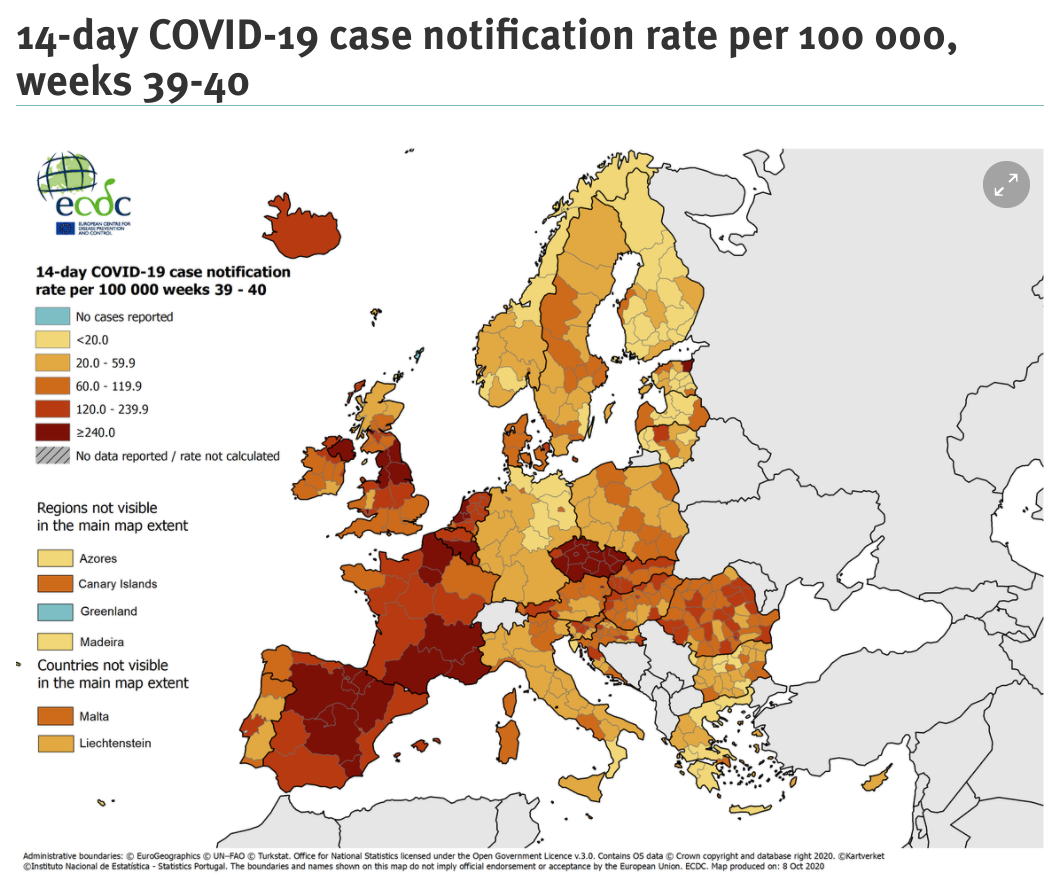 Coronavirus Infections Hit Record Highs in Several European Countries ...