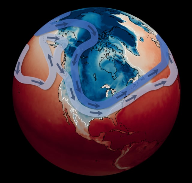 A polar vortex can still form in a warming world as climate change