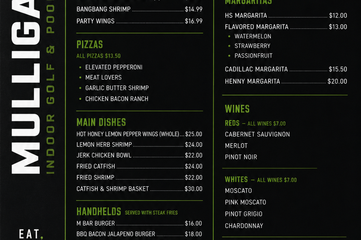 Mulligan’s Indoor Golf & Entertainment