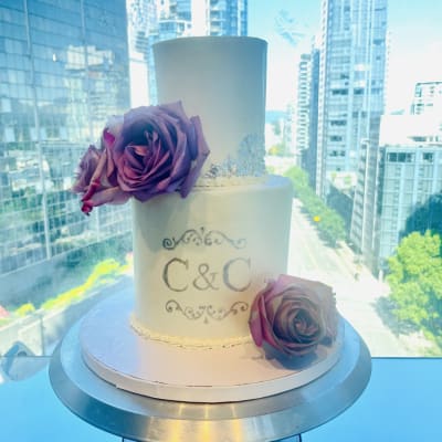 Purple Butterfly Cake - Custom cake by Cakeaboo in Vancouver, BC