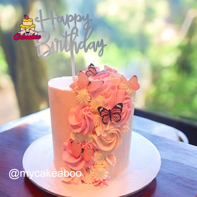 Beautiful butterfly cake creation - Custom butterfly cake in Vancouver by Cakeaboo