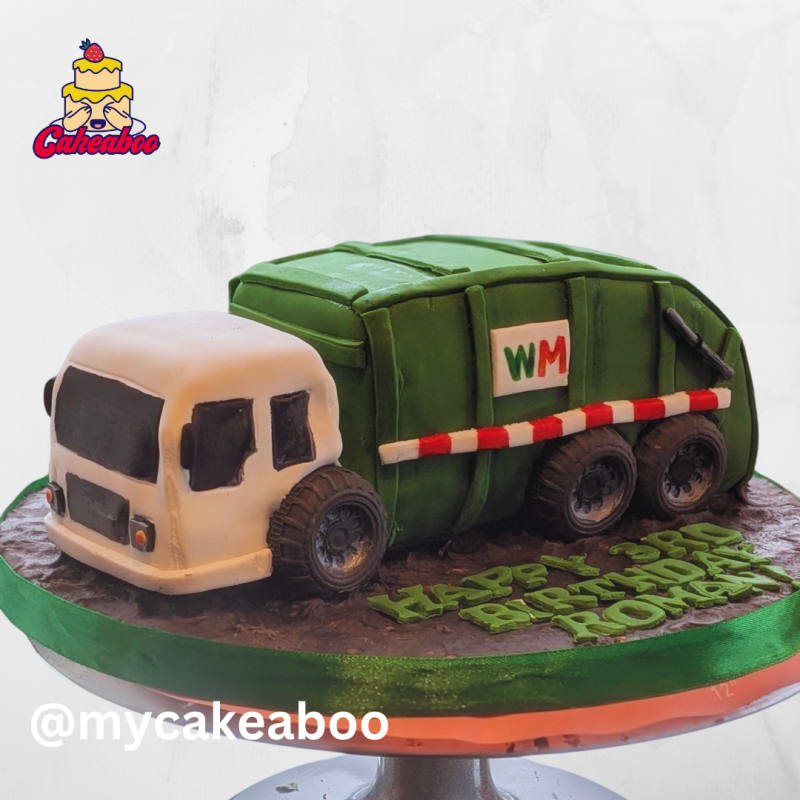 3d garbage truck cake - Custom 3D cake in Vancouver by Cakeaboo