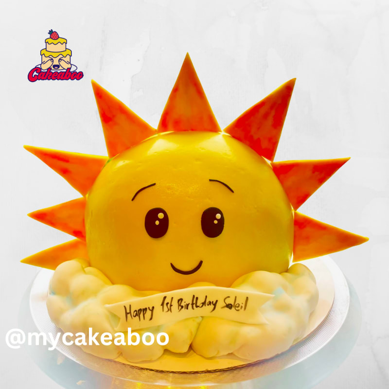 Sun 3d cake - Custom 3D cake in Vancouver by Cakeaboo