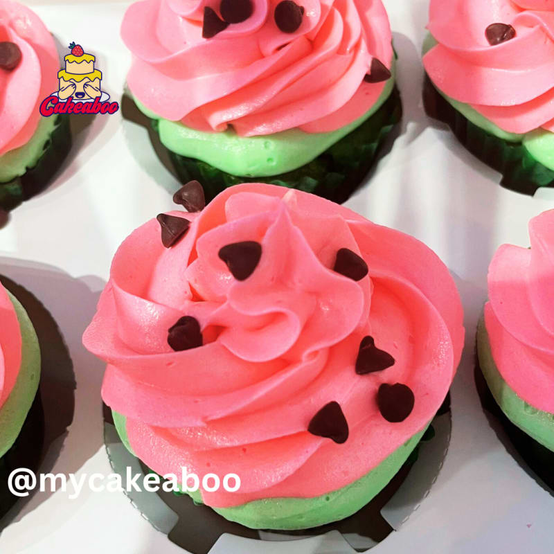 watermelon cupcakes - Custom cupcakes in Vancouver by Cakeaboo