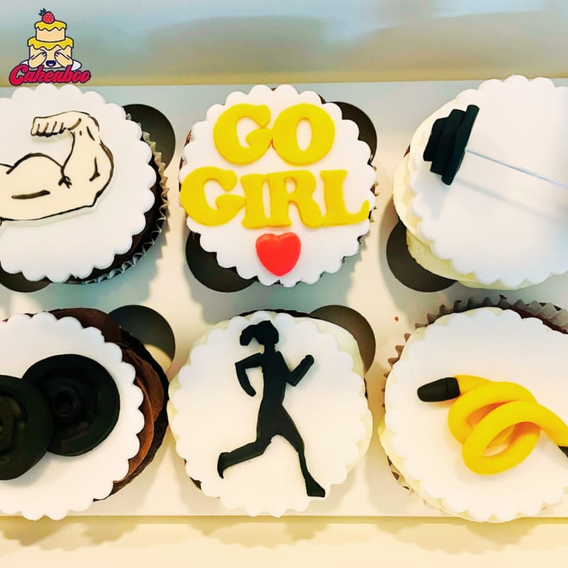 gym custom cupcakes - Custom cupcakes in Vancouver by Cakeaboo