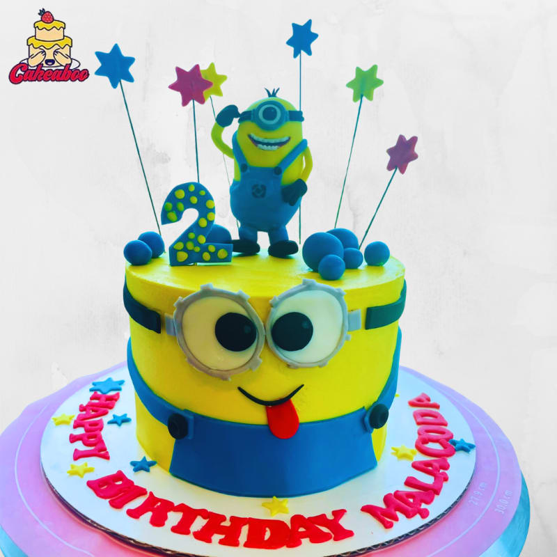 minions custom cake - Custom birthday cake in Vancouver by Cakeaboo
