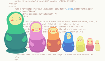 Automatic image scale and resolution with Client Hints