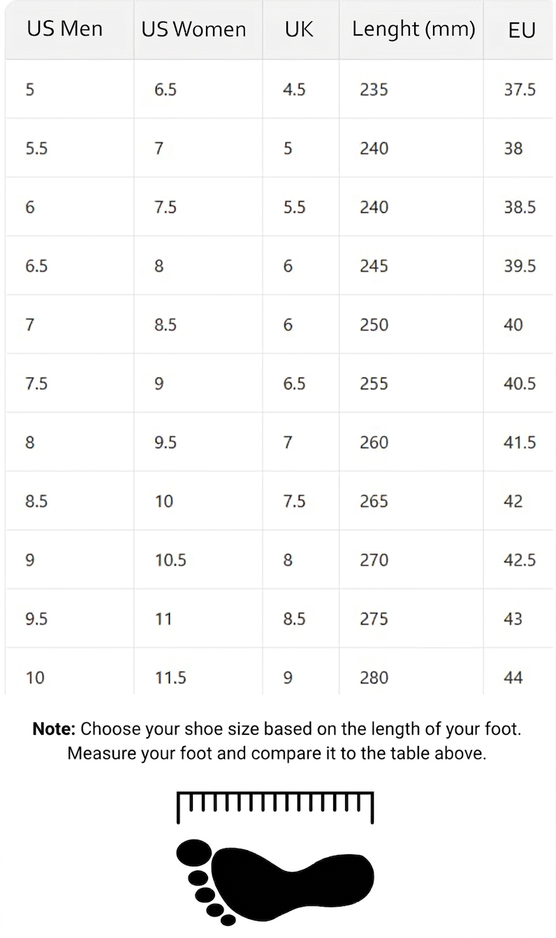 New Balance 9060 Size Chart