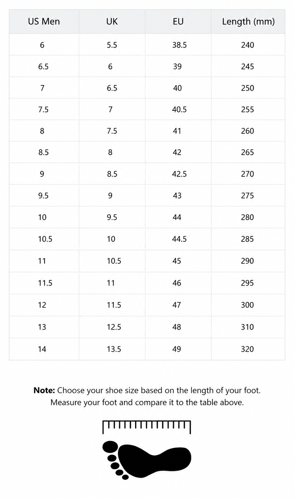 New Balance 9060 Earth Shadow Size Chart