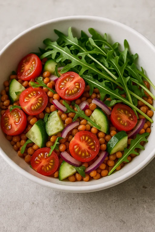 Mediterraner Linsensalat