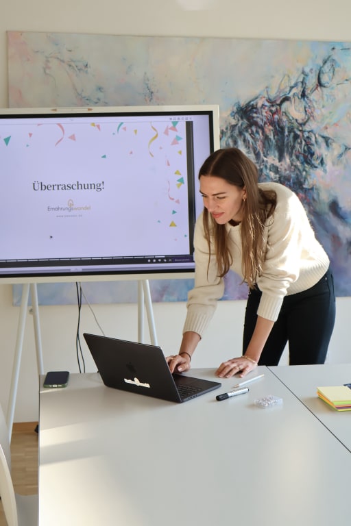 Friedericke Kirsten am Whiteboard