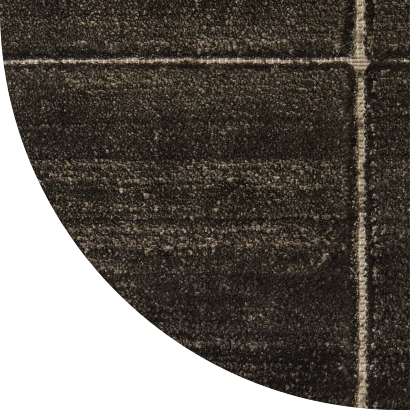 Close up shot of Astra rug in Chocolate