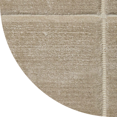Close up shot of Astra rug in Latte