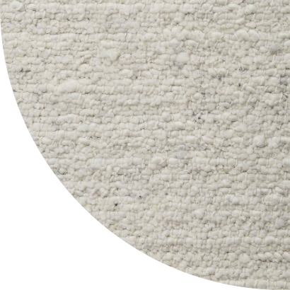 Close up shot of Brooks rug in Light Grey