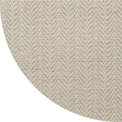 Close up shot of Darcy rug in Linen