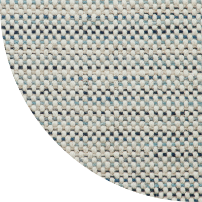 Close up shot of Dylan rug in Ocean