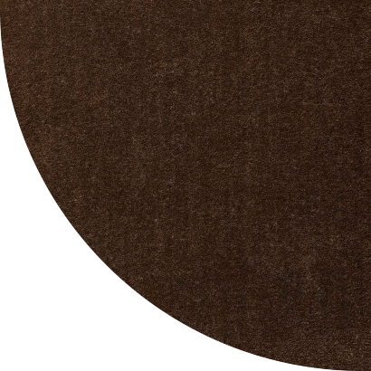 Close up shot of Hannah rug in Chocolate