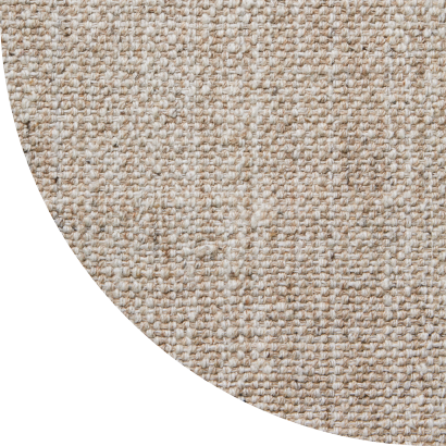 Close up shot of Maycomb rug in Linen