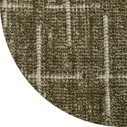 Close up shot of Oakes rug in Moss