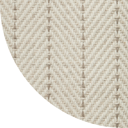 Close up shot of Paula rug in Linen