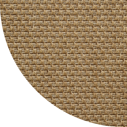 Close up shot of Rufus Jane rug in Flax