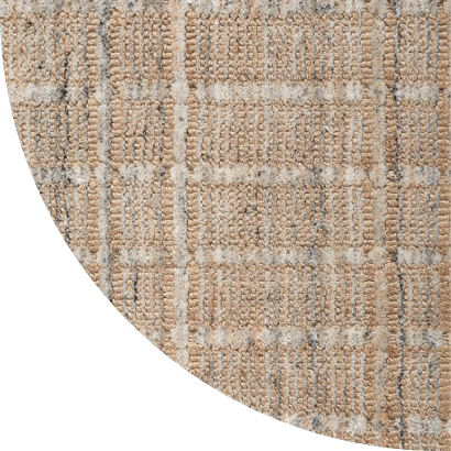 Close up shot of Tallulah rug in Linen