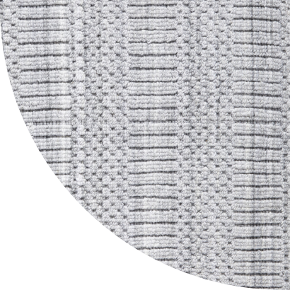 Close up shot of Aiden rug in Grey