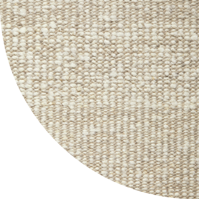Close up shot of Amira rug in Oatmeal