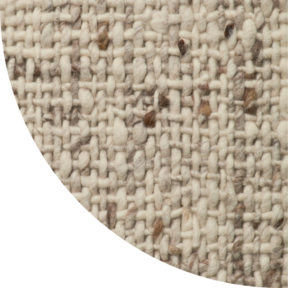 Close up shot of Cormac rug in Oatmeal