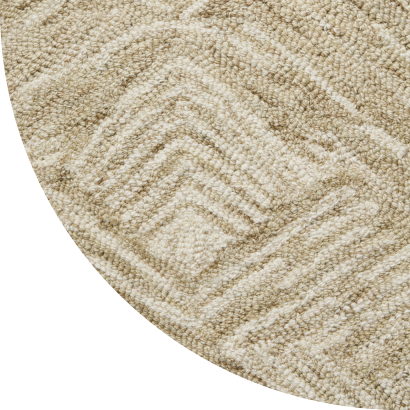 Close up shot of Francine rug in Sandstone
