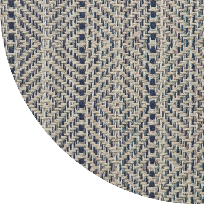 Close up shot of Jasper rug in Navy