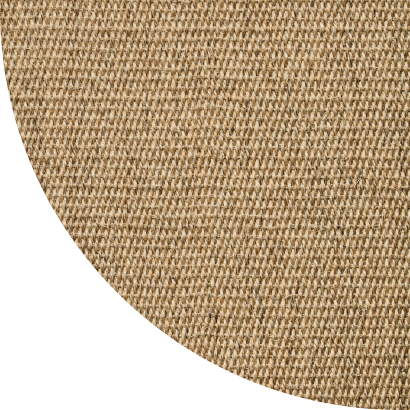 Close up shot of Kent rug in Flax