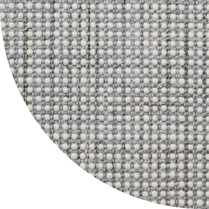 Close up shot of Lissie rug in Nickel