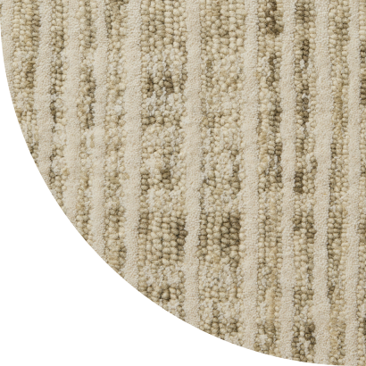 Close up shot of Loomis rug in Sandstone