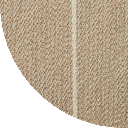 Close up shot of Mae rug in Sand