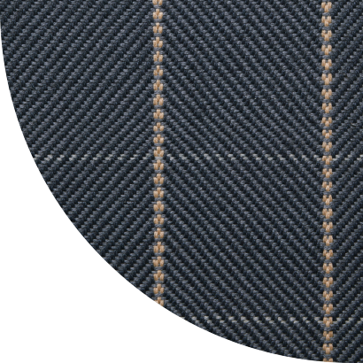 Close up shot of McCannon rug in Indigo