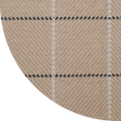 Close up shot of McCannon rug in Linen