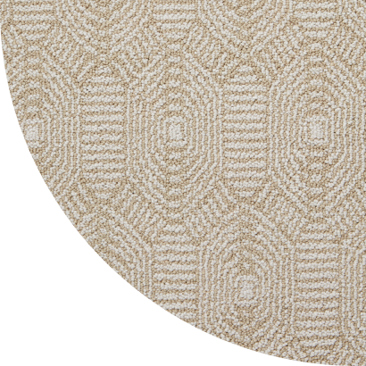 Close up shot of Monroe Lee rug in Sandstone